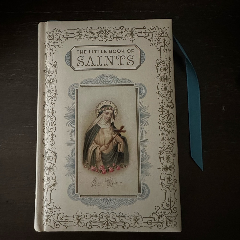The Little Book of Saints - Cream and Blue Decorative Book